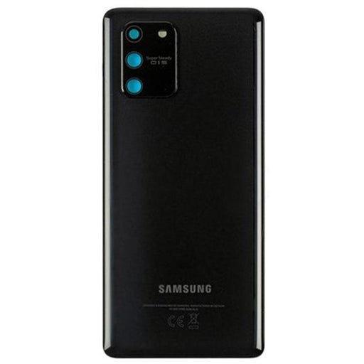 Rear Glass Back Cover with Camera Lens for Samsung G770F Galaxy S10 Lite Black